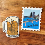 Waterproof Grand Rapids Beer Sticker